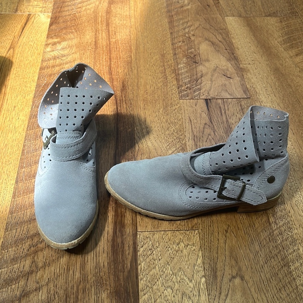 Restricted Woman’s Grey Booties Size 8.5